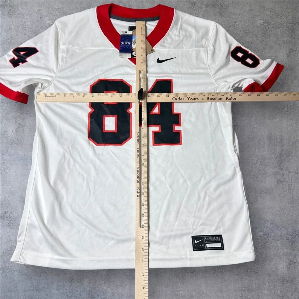 NEW Georgia Bulldogs Jersey Mens M White McConkey #84 Football Nike NCAA College